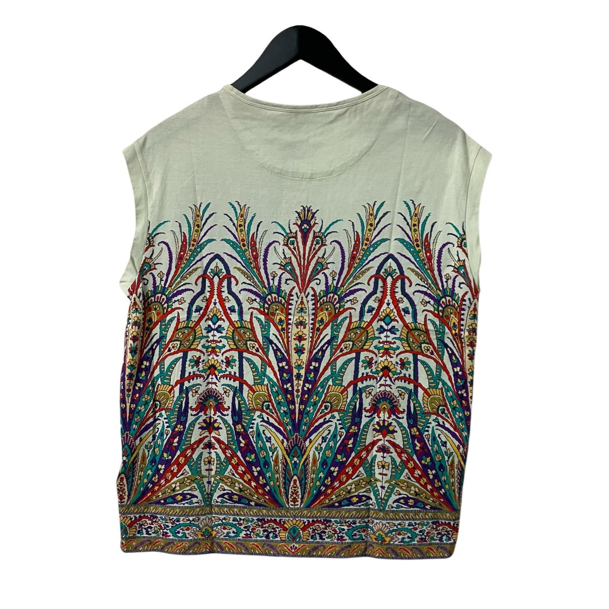 ETRO グラフィック ヘンリーネック Tシャツノースリーブカットソー241 WRJB0001 AJ009 古着・中古-2枚目のアイテム画像