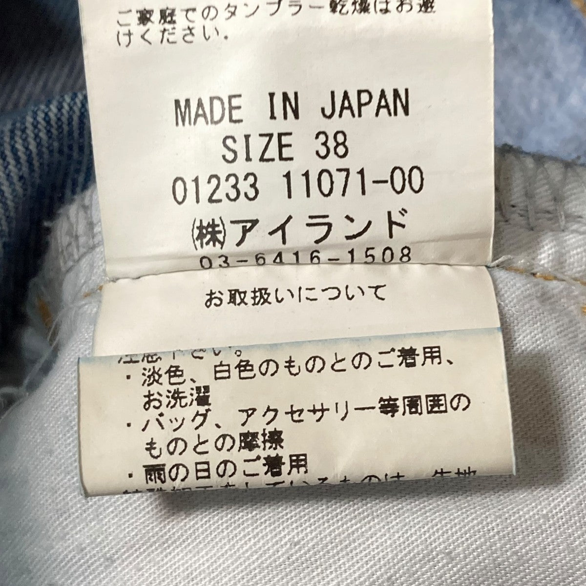 オーナメントデニムパンツフルパターンデニムパンツ01233 11071 00