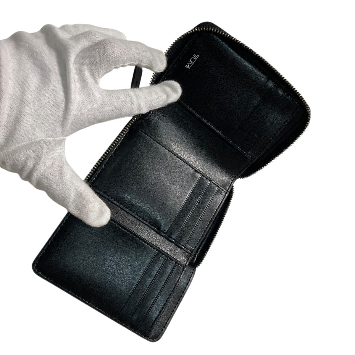 TUMI Belden 三つ折りジップアラウンド レザートラベルウォレット0197107D 古着・中古-6枚目のアイテム画像