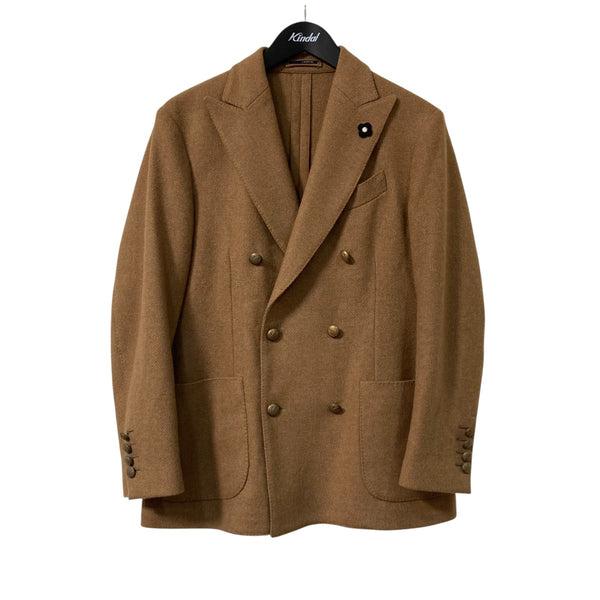 LARDINI(ラルディーニ) ウール ホップサック 6B ダブル ジャケット