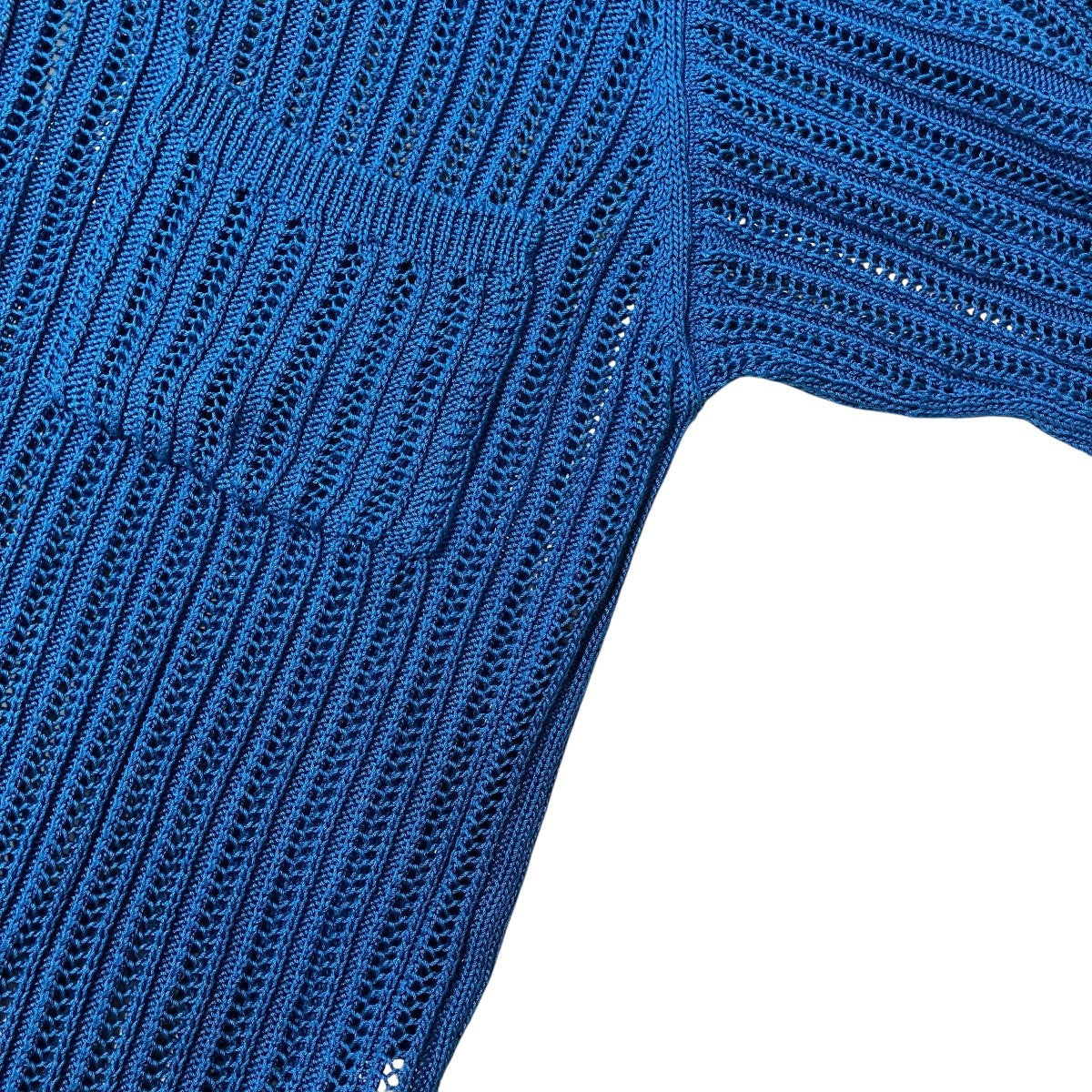 MEIAS CORD YARN MESH CD CACDメッシュニット半袖シャツCACD 5S06 古着・中古-4枚目のアイテム画像