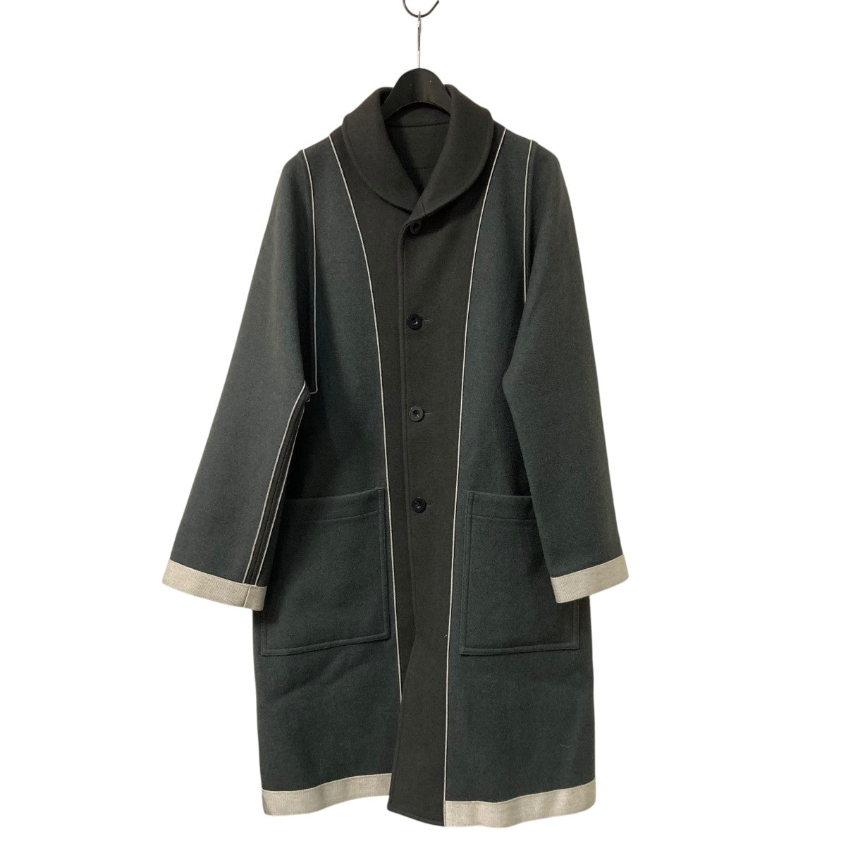 IRENISA 23AWREVERSIBLE SHAWL COLLAR COATリバーシブルコートIH 23FW C022 MSM 古着・中古-1枚目のアイテム画像