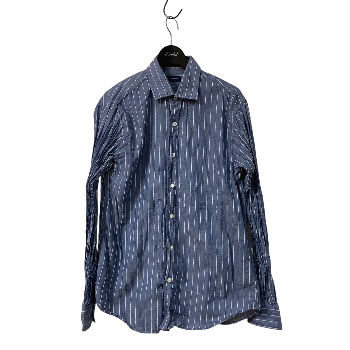 TOMORROW LAND 24SS120 2コットン ストライプ ワイドスプレッドカラーシャツ63 01 41 01303 古着・中古-1枚目のアイテム画像