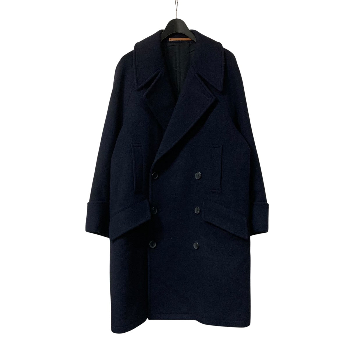 最終値下げ！PEA COAT ネイビー Super120's ウールメルトンピーコート/ネイビー | Factelier