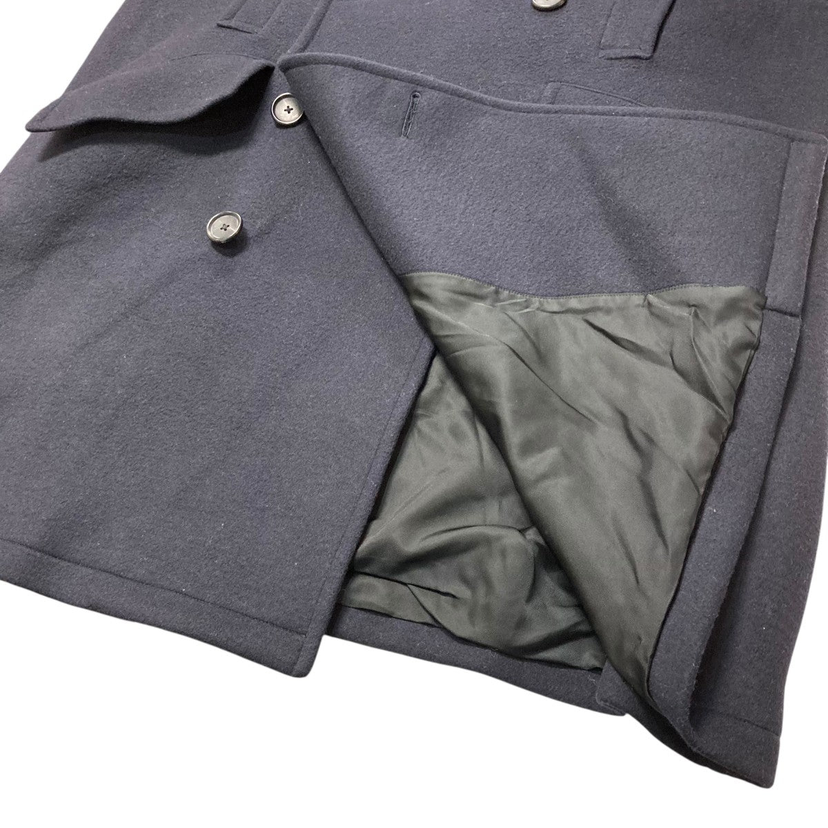 SCYE(サイ) ウールカシミヤメルトン オーバーサイズ ピーコート1121