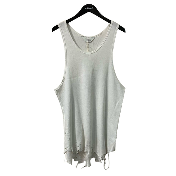 ANCELLM / DAMAGE WAFFLE TANKTOP (別注) ANCELLM(アンセルム) DAMAGE WAFFLE TANK TOPダメージ加工ワッフル