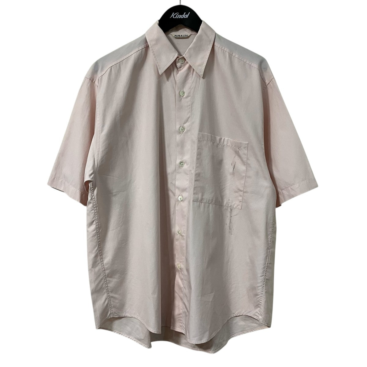 AURALEE WASHED FINX TWILL BIG HALF SLEEVED SHIRTS半袖シャツA00S02TN 古着・中古-1枚目のアイテム画像