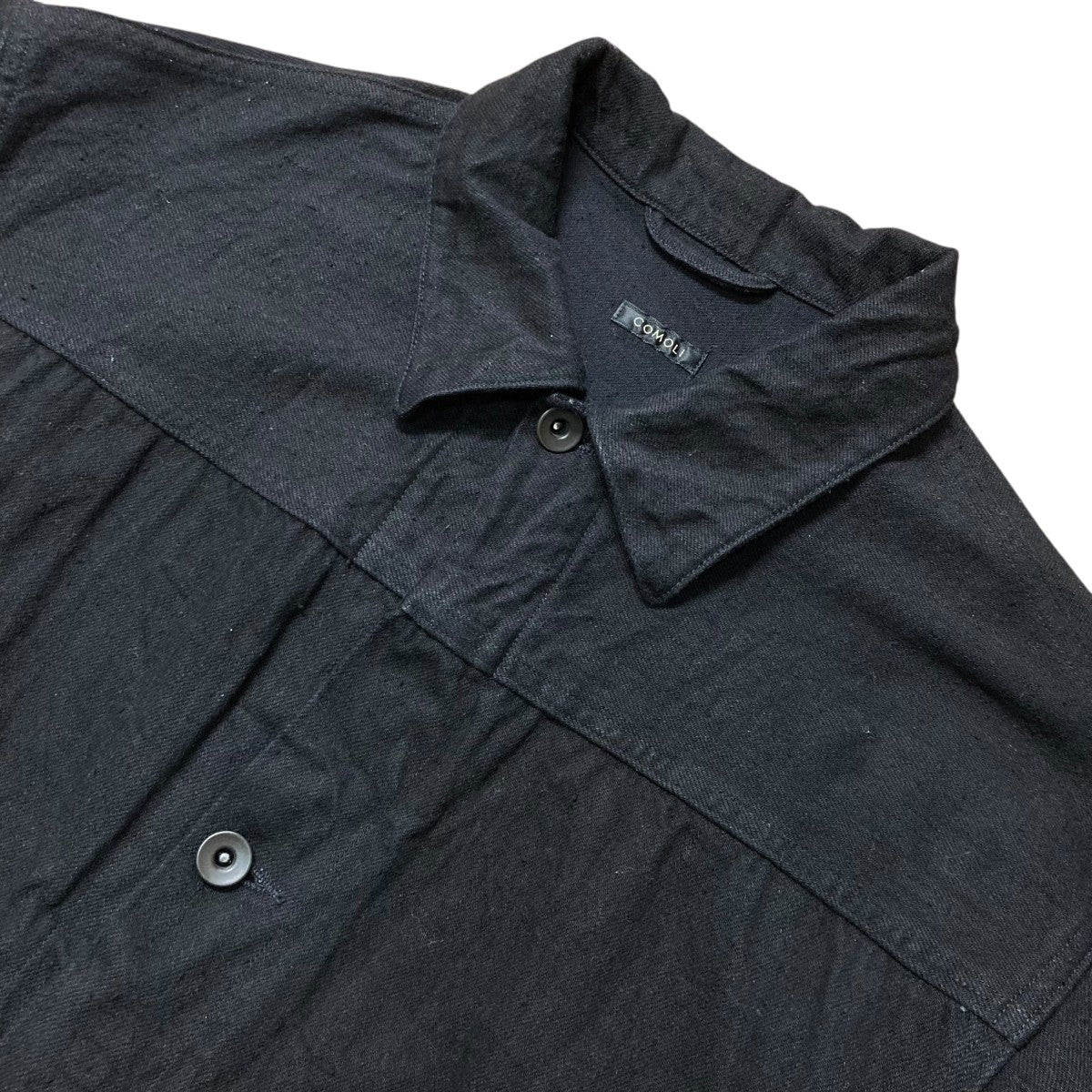 COMOLI 24SS デニムジャケット ブラック サイズ2 24SS COMOLI デニムワークジャケット ブラック サイズ1