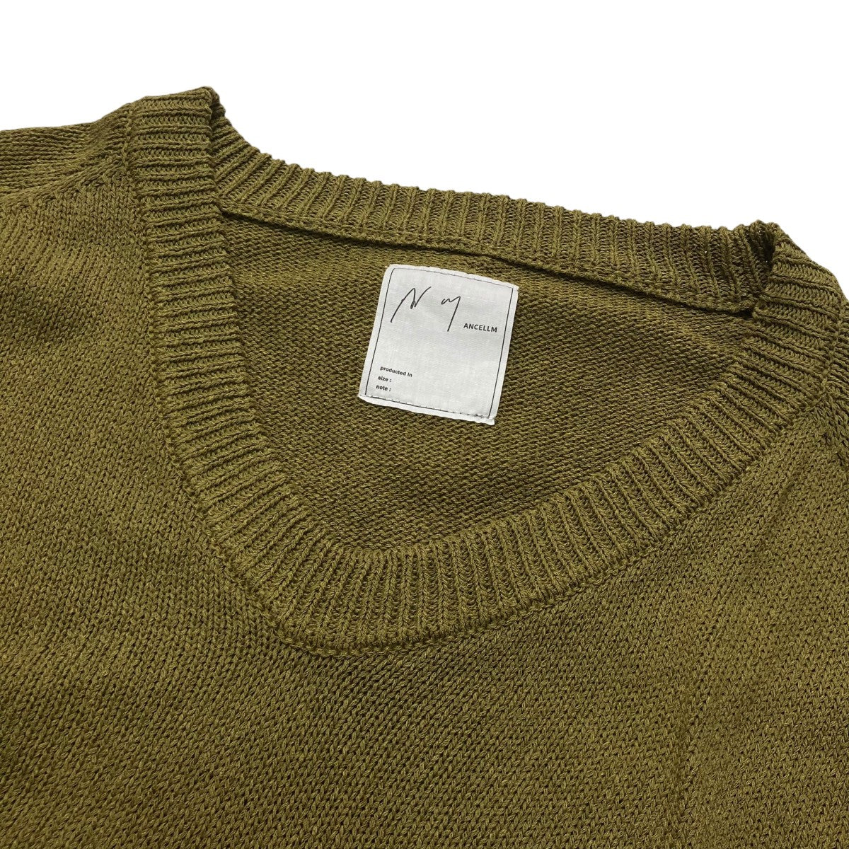 ANCELLM(アンセルム) 25AWUV NECK KNITVネックニットANC KN16 ANC KN16