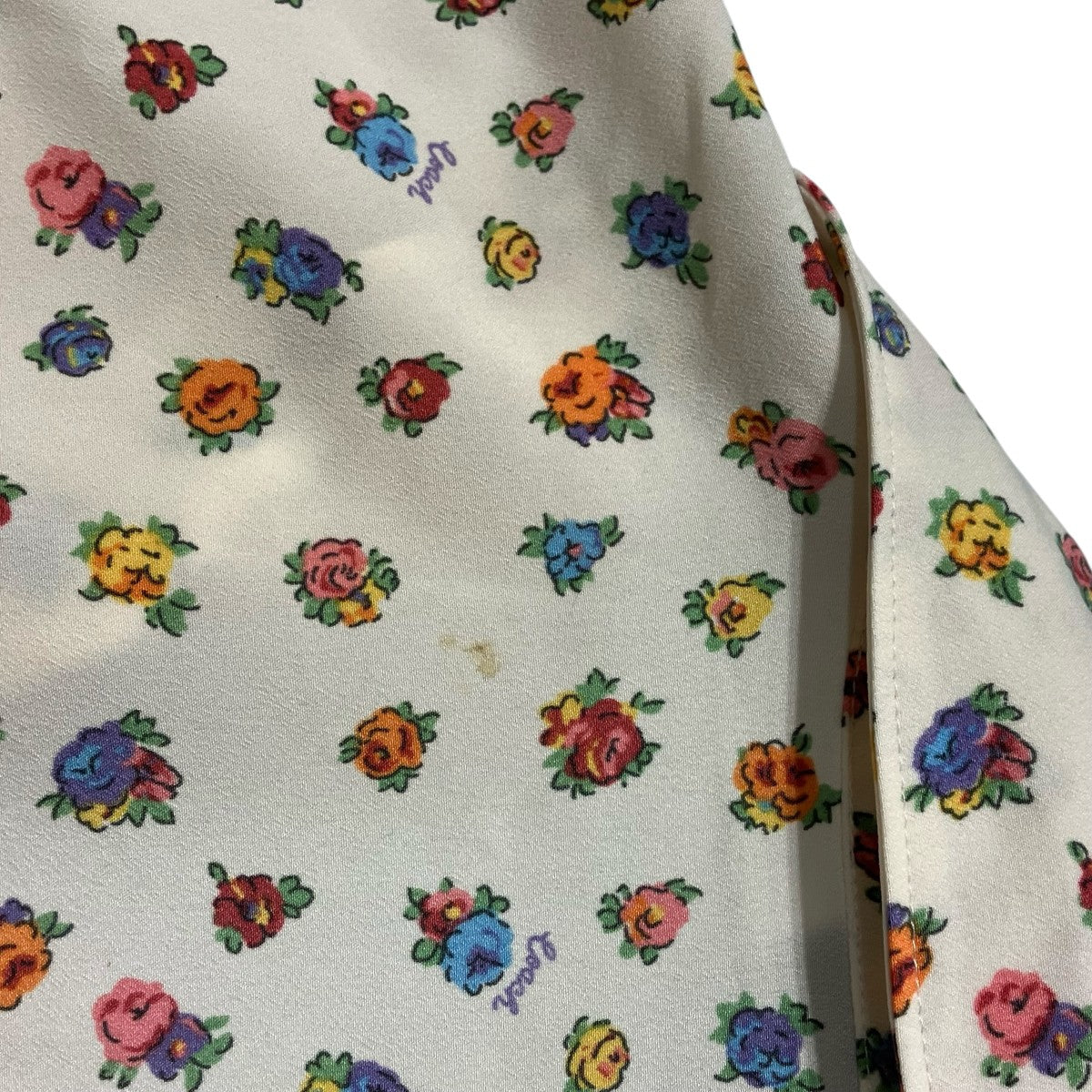 COACH フローラル ボタン ダウン トップ半袖花柄シャツC9792 古着・中古-6枚目のアイテム画像