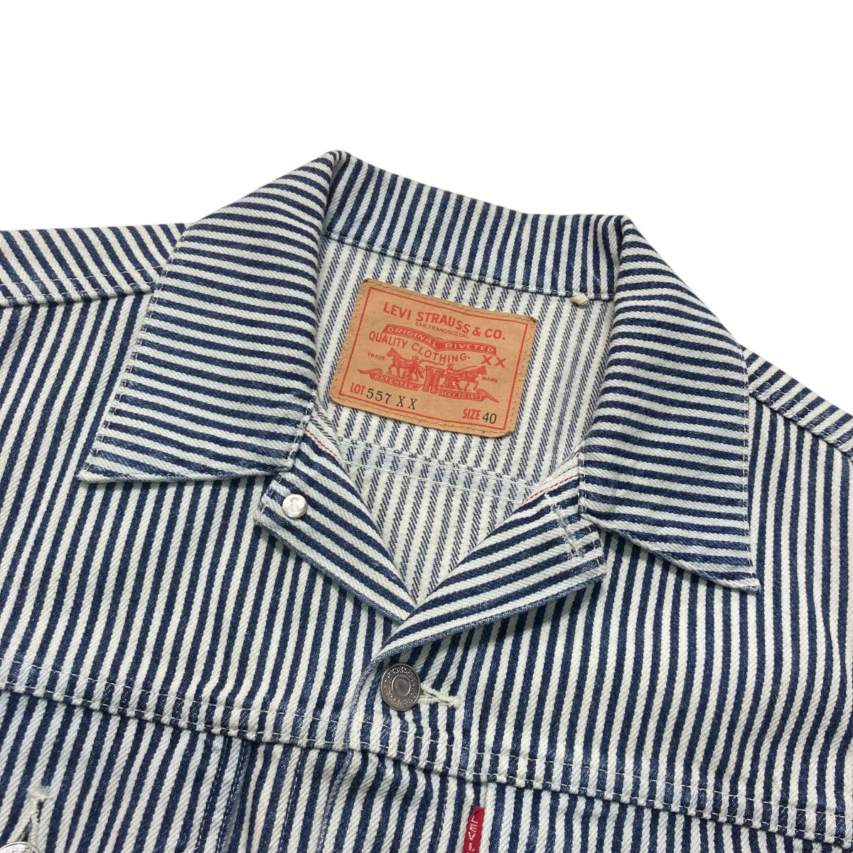 LEVI'S×NIGO 557XX Hickory Stripe Trucker Jacketデニムジャケット