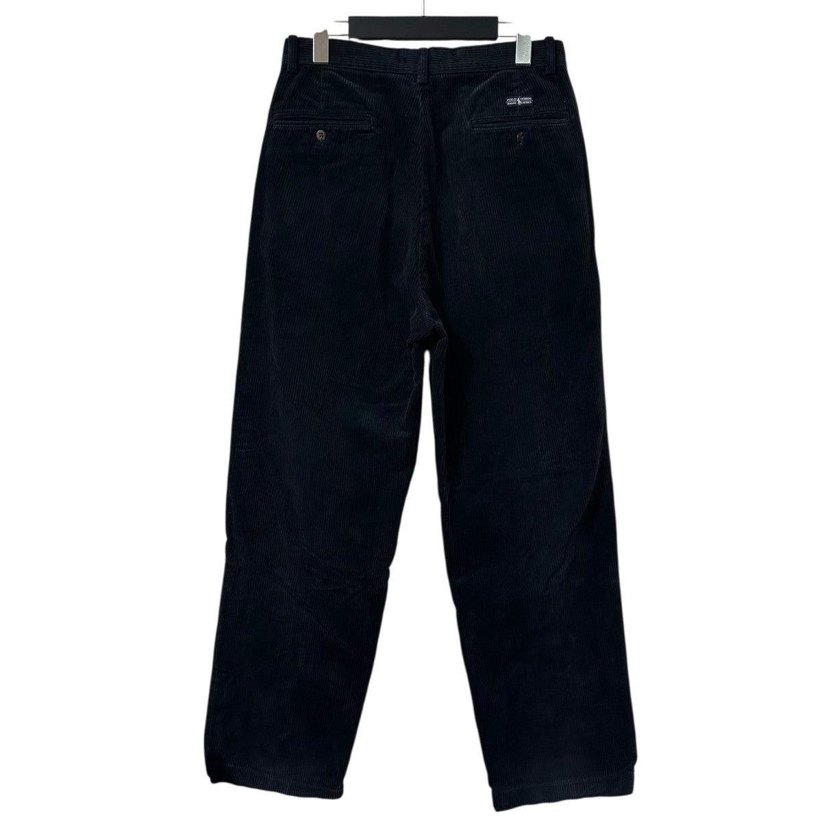 ラルフ アンドリュー コーデュロイ ブラックw34 ポロ ラルフローレン ANDREW PANT ツータック 太畝 コーデュロイパンツ