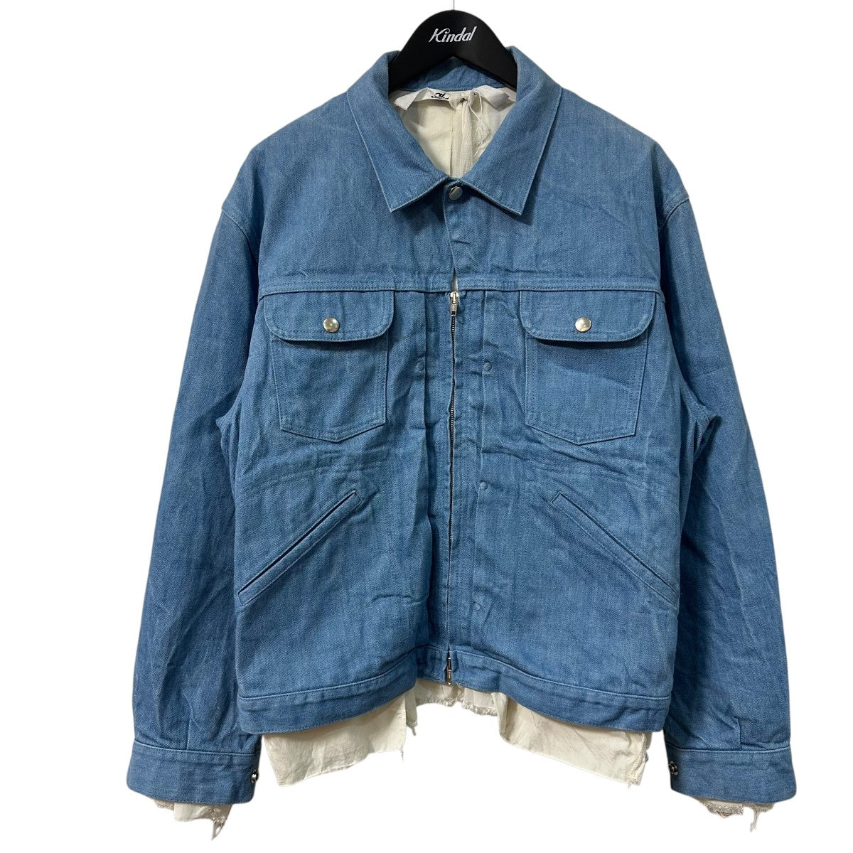 Midorikawa 24SSDENIM JACKETレイヤードデニムジャケットMID24SS BL02 古着・中古-1枚目のアイテム画像