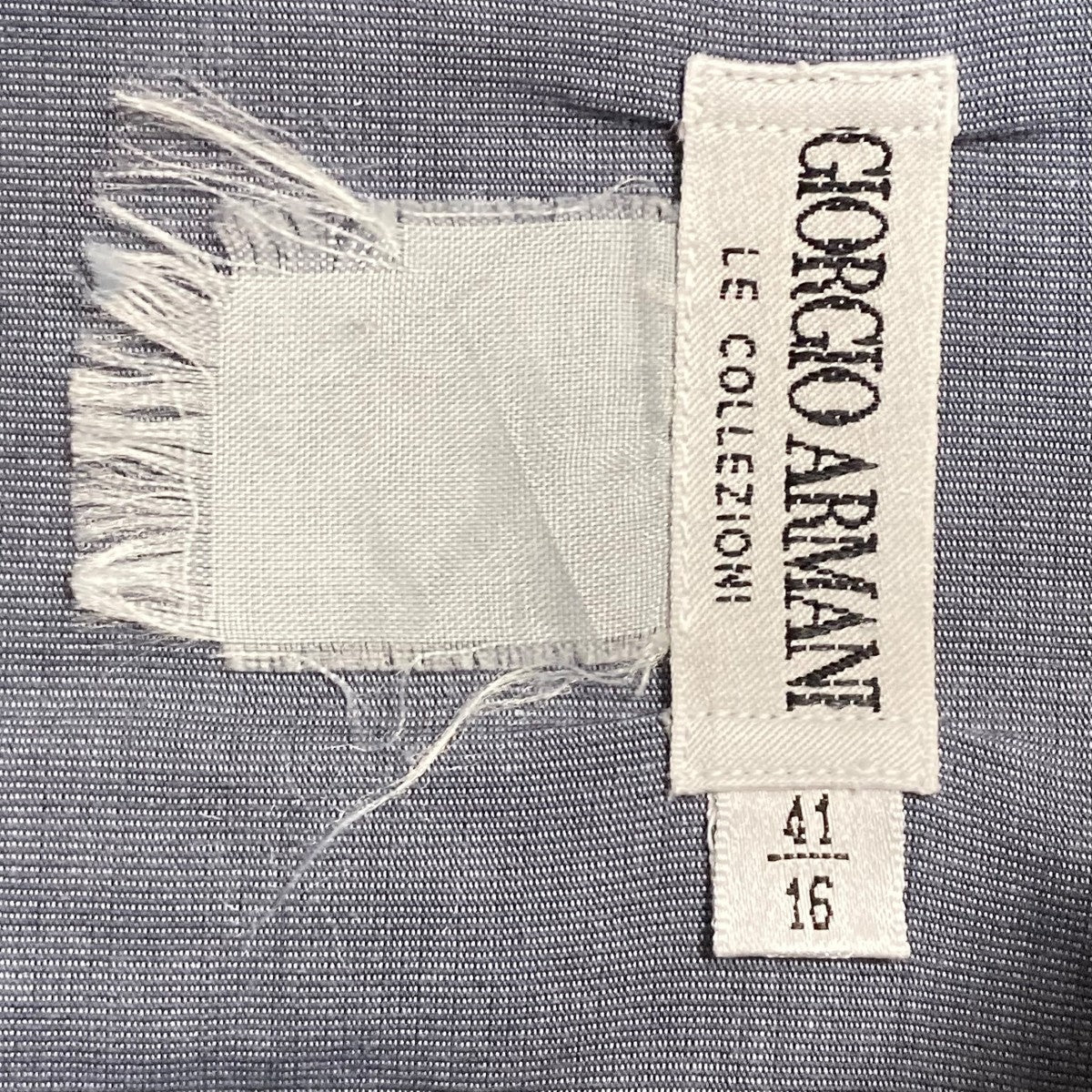 【ジョルジオアルマーニ ☆長袖シャツ【未使用に近い】 薄汚れ 未使用 ジョルジオアルマーニ 長袖 シャツ カッター