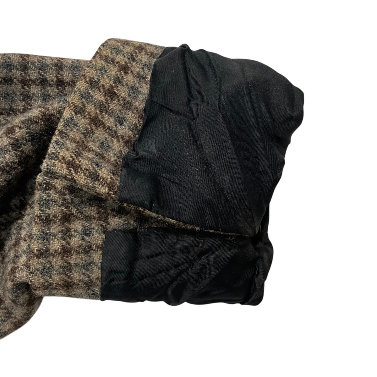 BALENCIAGA(バレンシアガ) ウールチェックダブルブレストコートロング