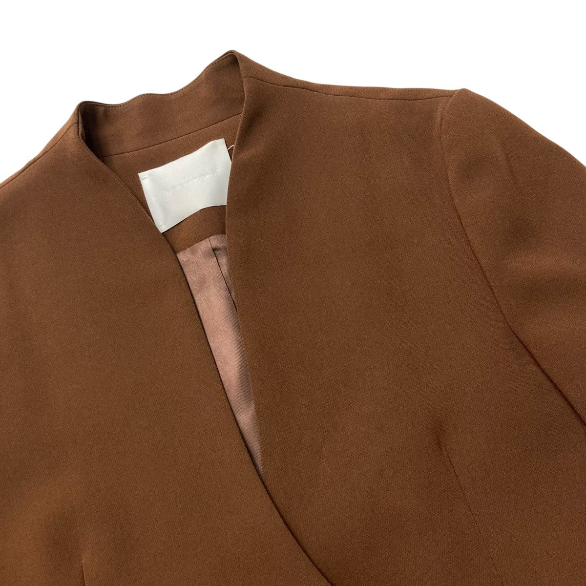 mame kurogouchi(マメクロゴウチ) Collarless Double Breasted Suit