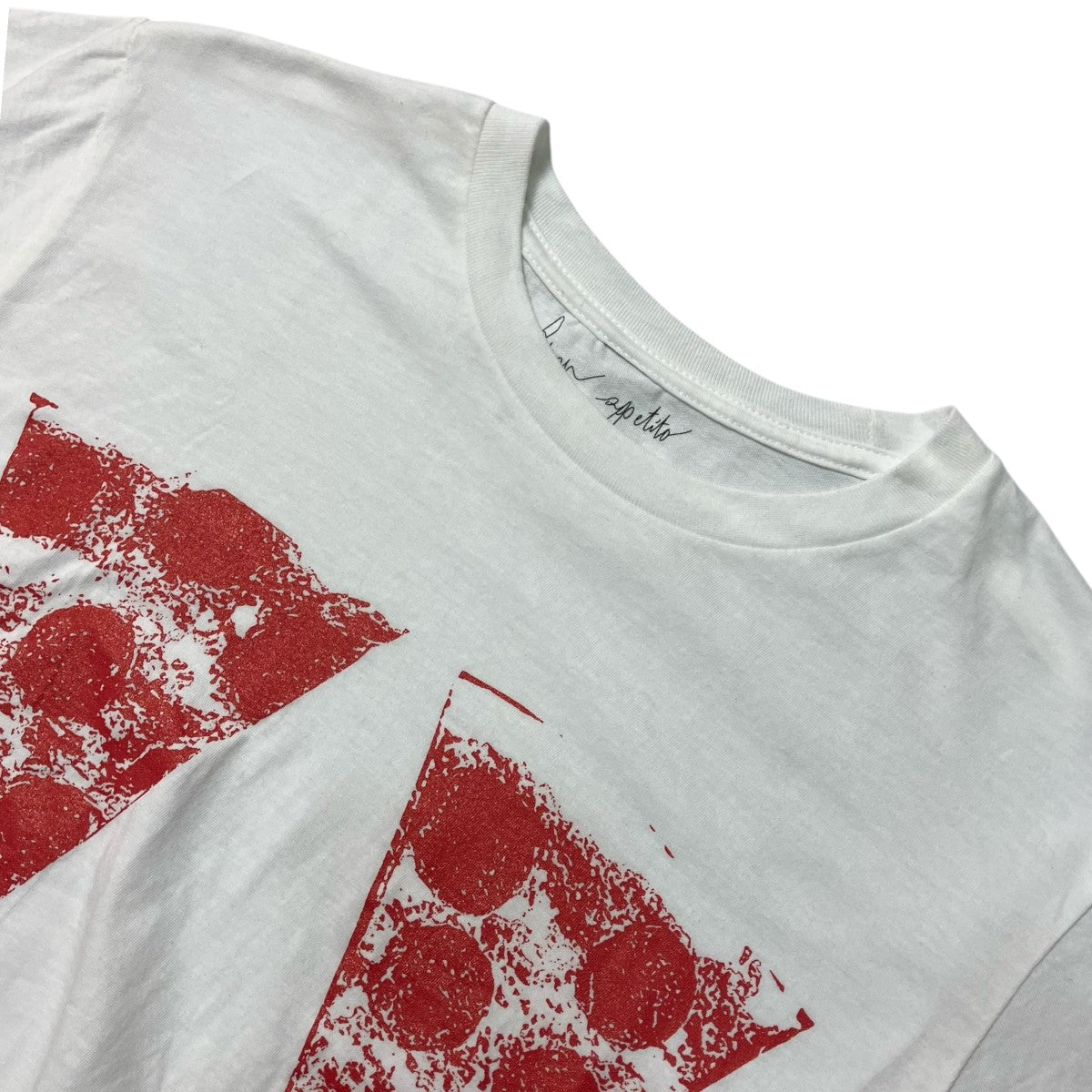 Cristaseya×LILLY DEL SALONE×Buon appetit CROPPED PIZZA TEEクロップド丈Ｔシャツ 古着・中古-3枚目のアイテム画像