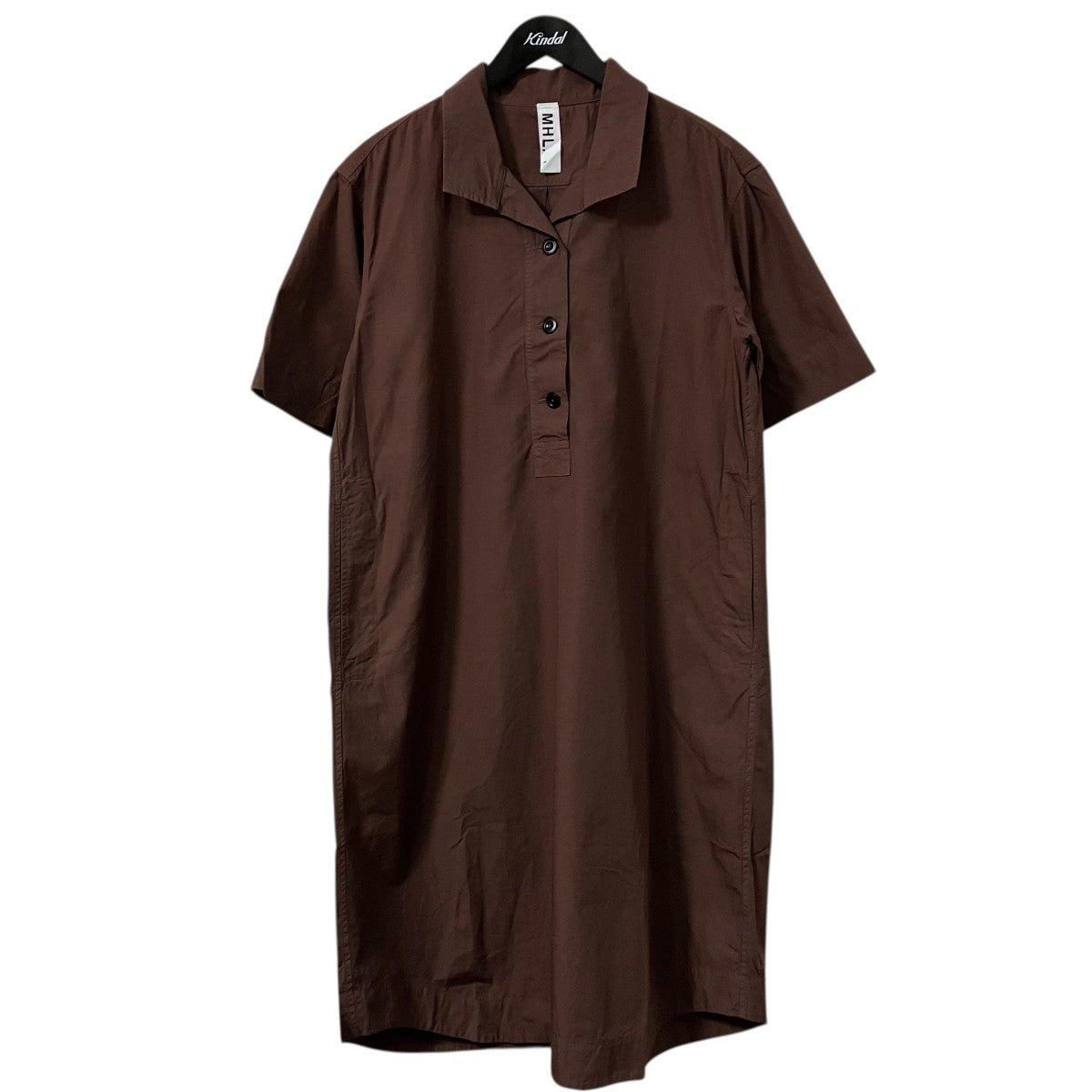 MHL COMPACT COTTON POPLIN半袖ワンピース595 5157501 古着・中古-1枚目のアイテム画像