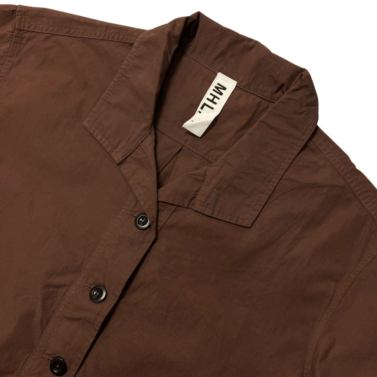 MHL COMPACT COTTON POPLIN半袖ワンピース595 5157501 古着・中古-3枚目のアイテム画像