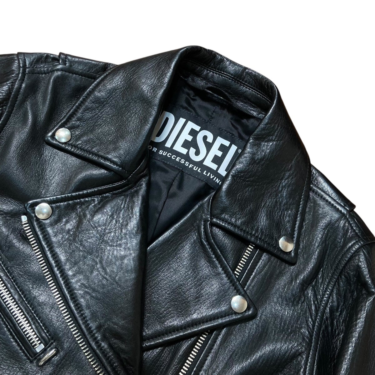 希少✨️ DIESEL スエード スタッズ ダブル ライダース ジャケット DIESEL ディーゼル スタッズ ゴートスキン ダブル レザー