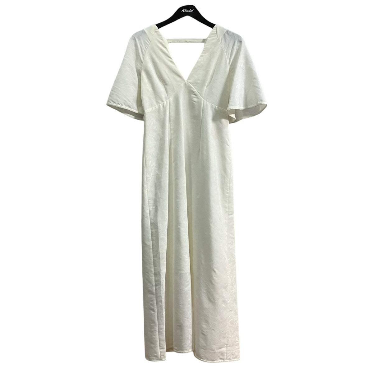 mame kurogouchi 20SSFLORAL JACQUARD V NECK DRESS半袖ワンピースMM20SS DR011 古着・中古-1枚目のアイテム画像