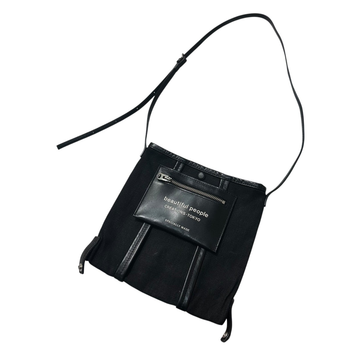 beautiful people ブラック ショルダーバッグ beautiful people(ビューティフルピープル) ショルダーバッグ ブラック