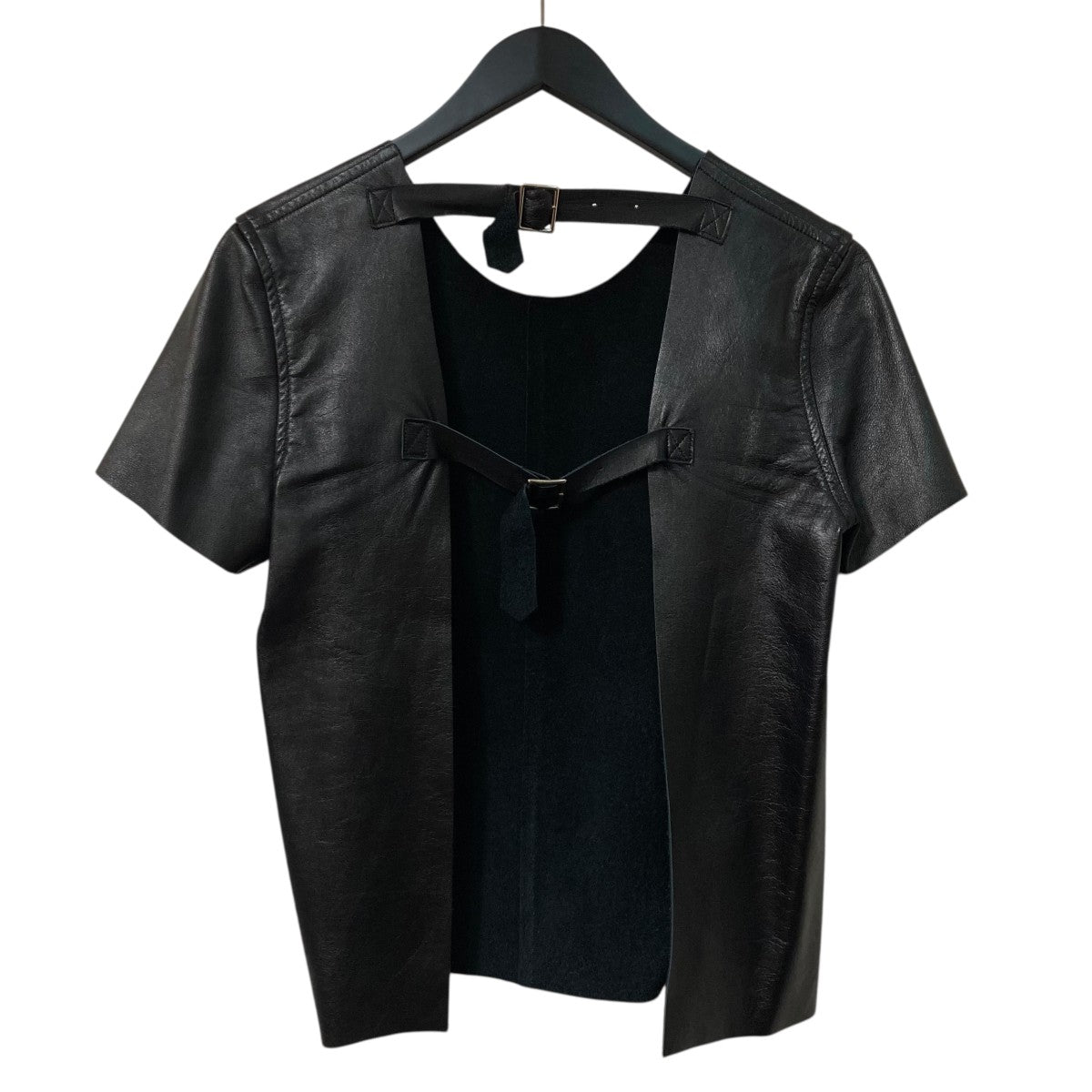 24ss 定番 エステルバイヤス半袖シャツ　ブラックコムデギャルソン 24ss 定番 エステルバイヤス半袖シャツ ブラック