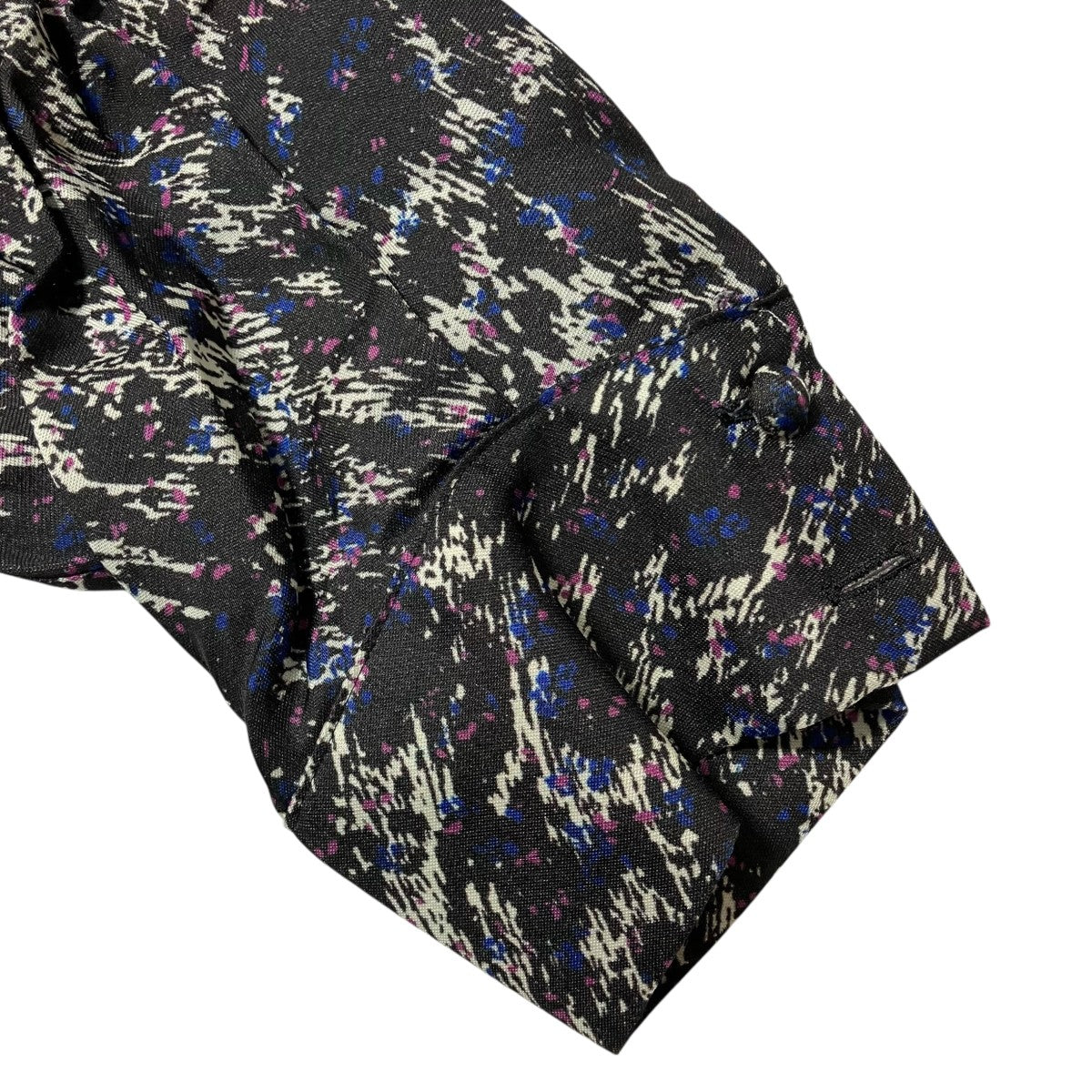 08sircus 20AWAbstract print gather blouse総柄ブラウスS20AL TS18 古着・中古-4枚目のアイテム画像
