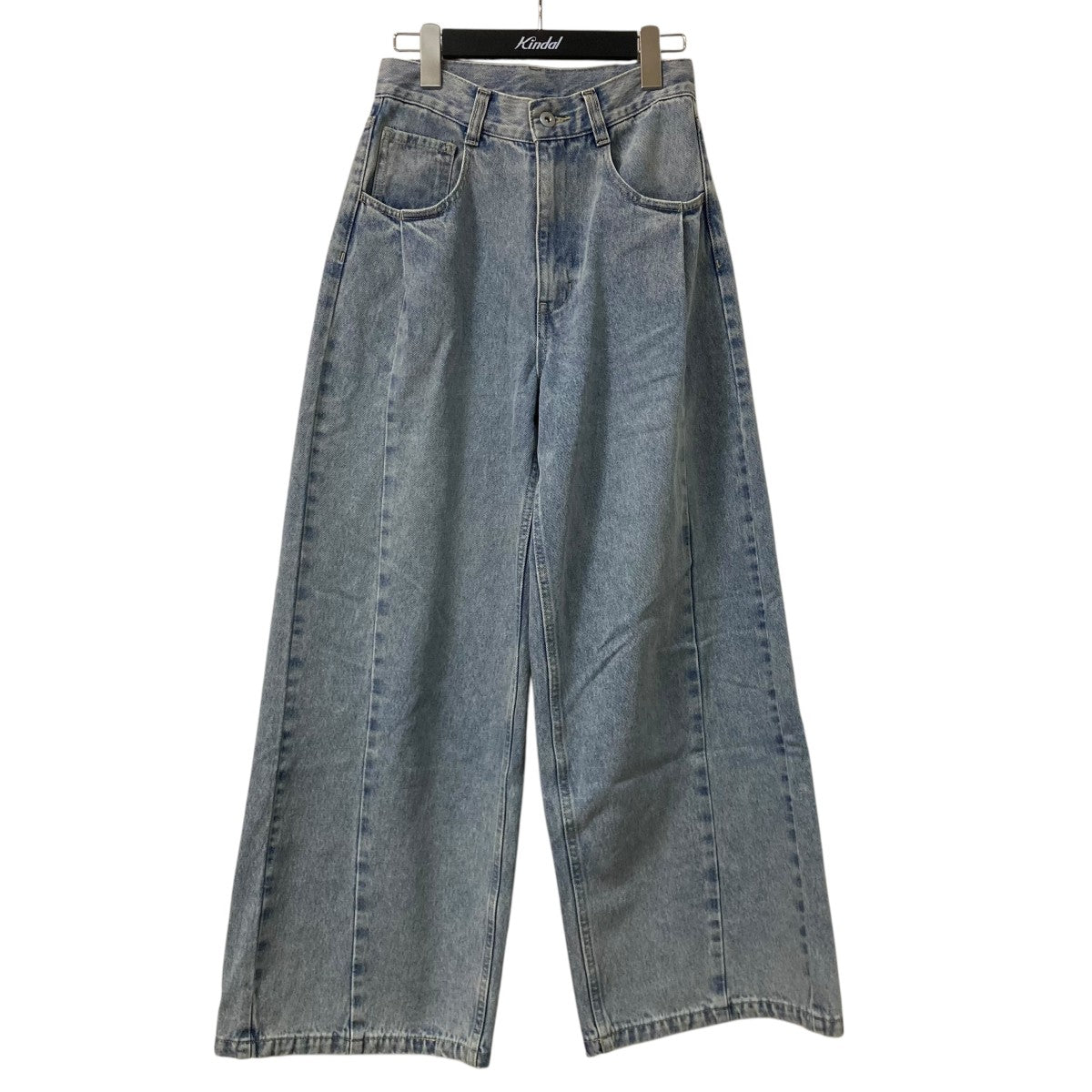 FRAY ID(フレイアイディー) ハイウエストワイドデ デニムパンツデニム