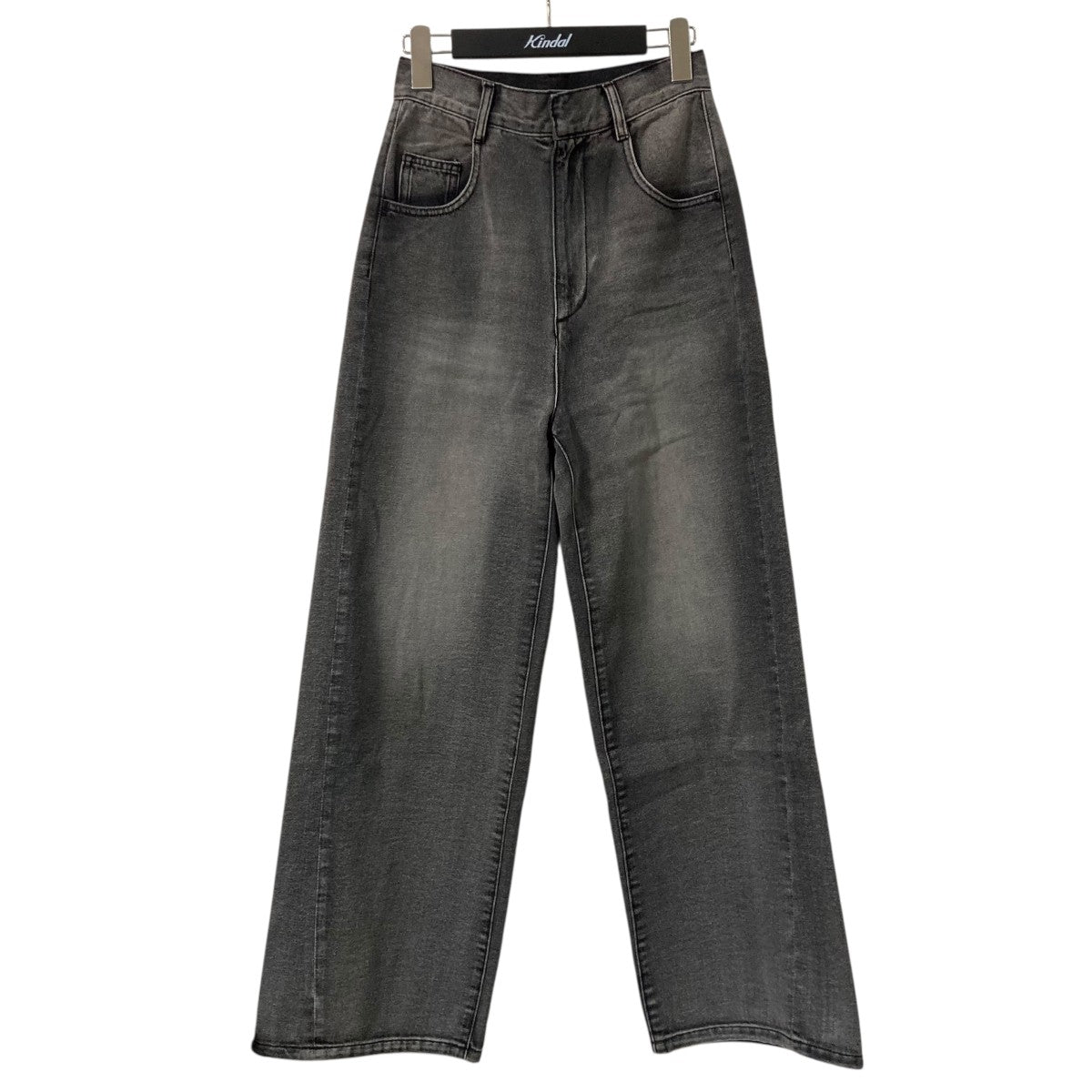 FRAY ID(フレイアイディー) ハイウエストワイドデデニムパンツ