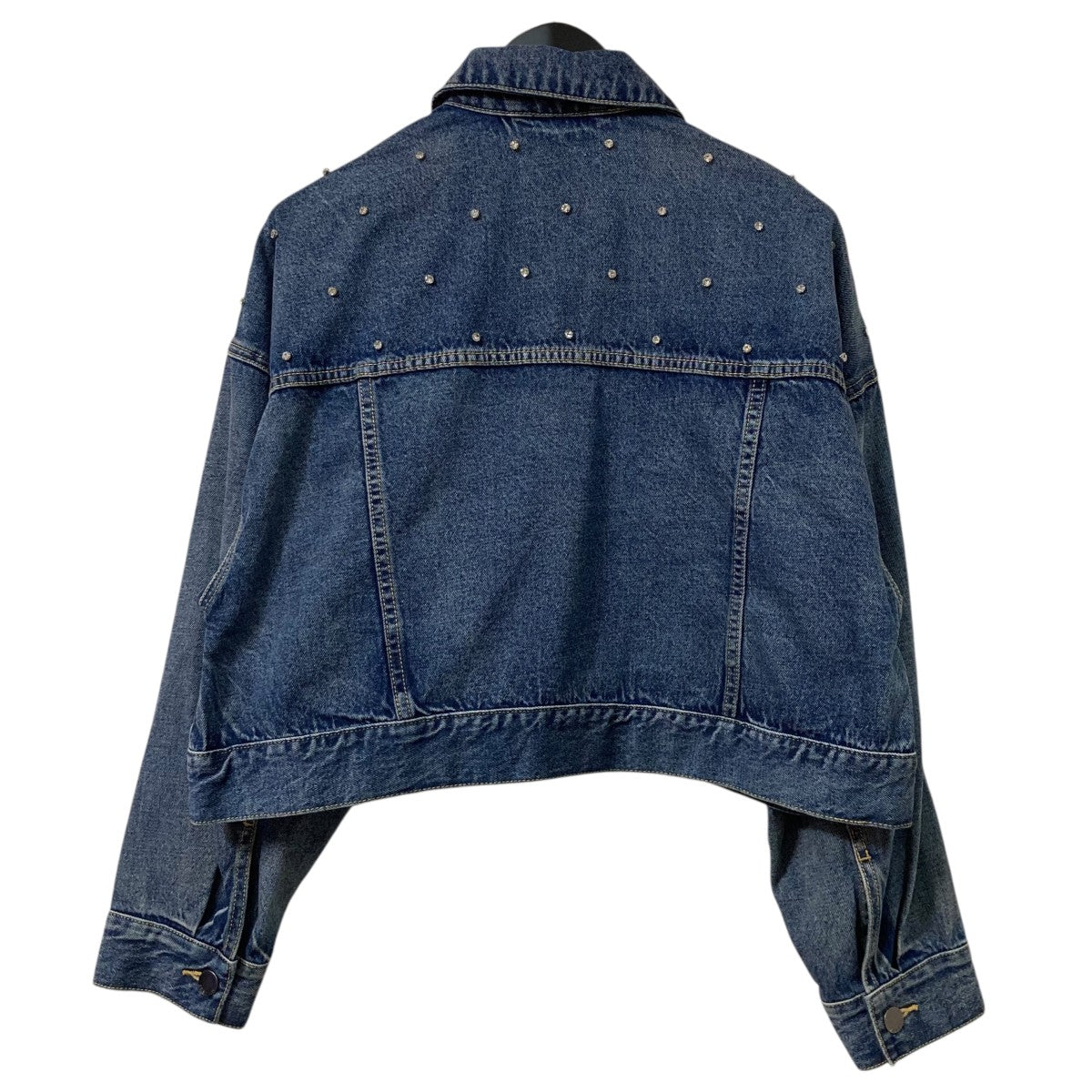 FRAY ID(フレイアイディー) クロップドデニムジャケットダメージデニム