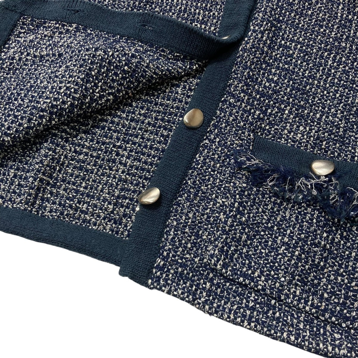 FRAY ID(フレイアイディー) ラメツイードニットカーディガンショート