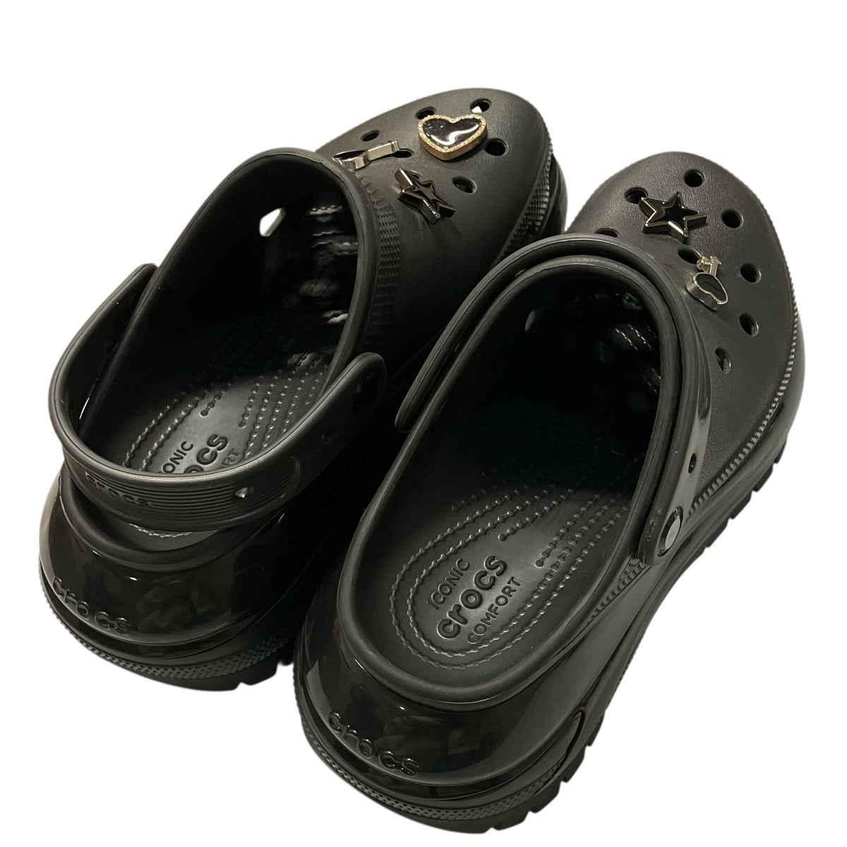 crocs(クロックス) MEGA CRUSH CROG厚底サンダル ブラック サイズ W8