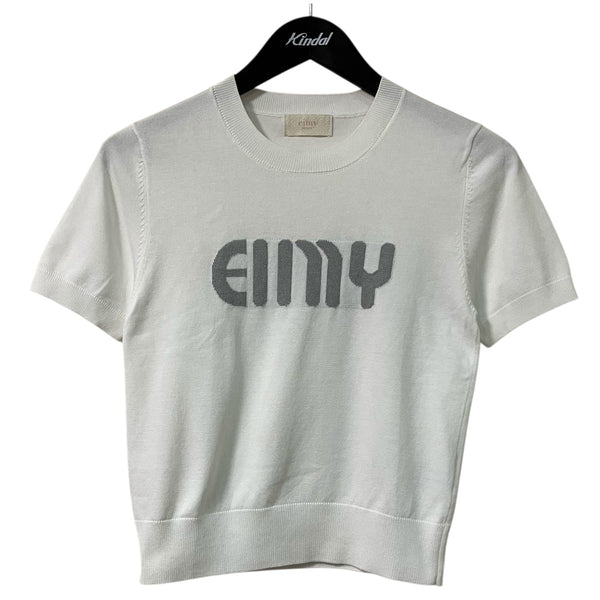eimy istoire エイミー パール 半袖 サマーニット eimy istoire(エイミーイストワール) EIMYロゴハーフスリーブニット