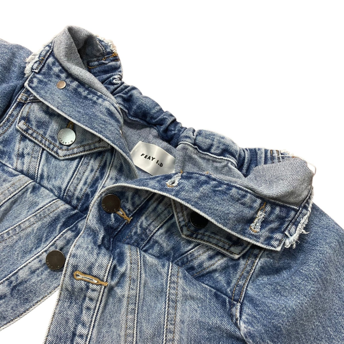 【美品】FRAY I.D フレイアイディー デニムビスチェベルト FRAY ID(フレイアイディー) デニムビスチェベルトデニムベルト