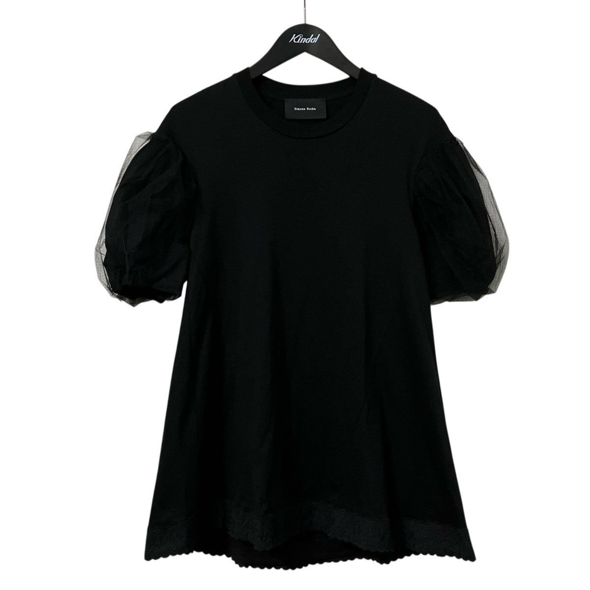 Simone Rocha OverLay PUFF Sleeve T-ShirパフスリーブチュールフレアTシャツ 古着・中古-1枚目のアイテム画像
