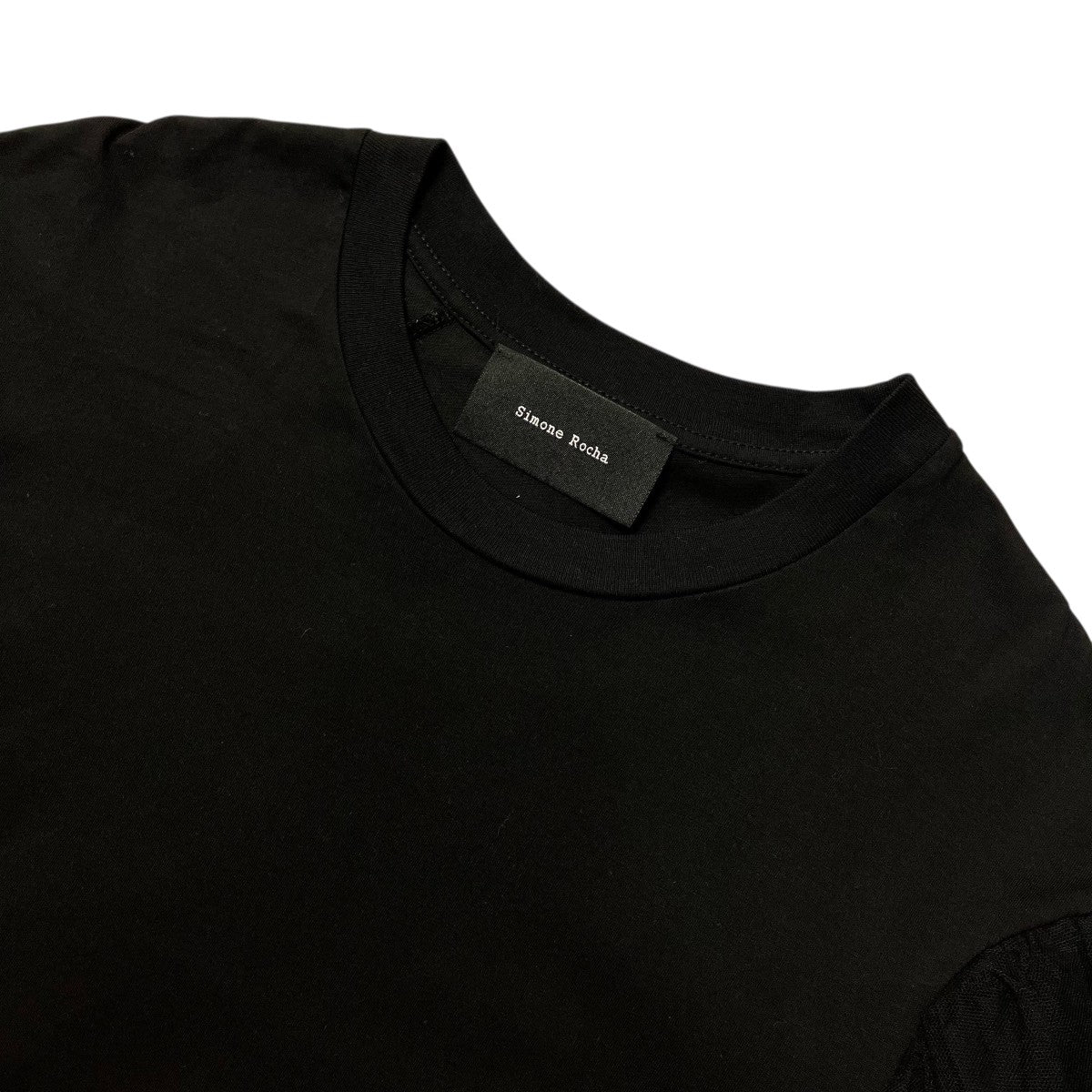 Simone Rocha OverLay PUFF Sleeve T-ShirパフスリーブチュールフレアTシャツ 古着・中古-3枚目のアイテム画像