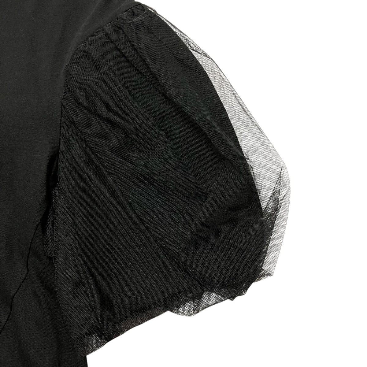 Simone Rocha OverLay PUFF Sleeve T-ShirパフスリーブチュールフレアTシャツ 古着・中古-4枚目のアイテム画像