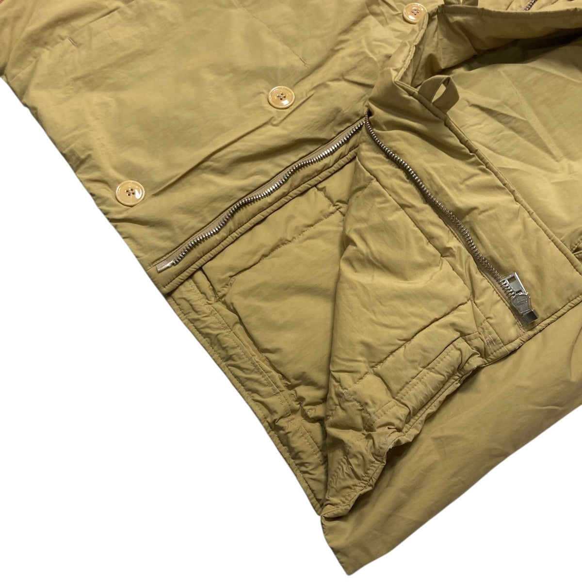 PUFFER GILETフロントボタン中綿ベストOW1046 LF1156