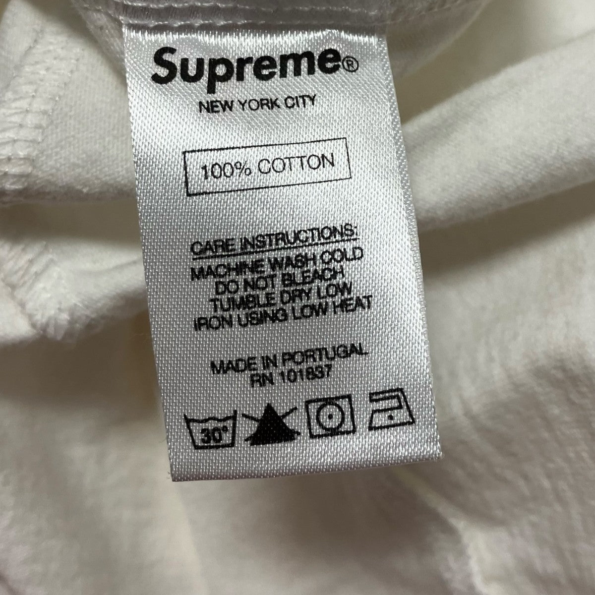 Supreme×COMME des GARCONS SHIRT 18AWSplit Box Logo Tee 古着・中古-8枚目のアイテム画像