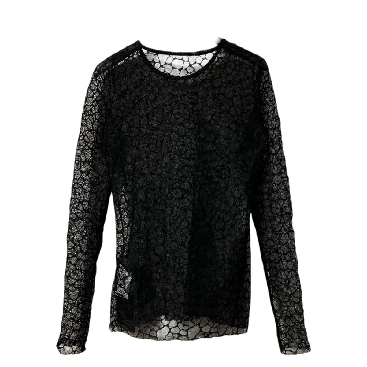 LIMI feu GIRAFFE TULLE SLIM LONG SLEEVE T-SHIRTレースカットソーLP T50 937 古着・中古-2枚目のアイテム画像