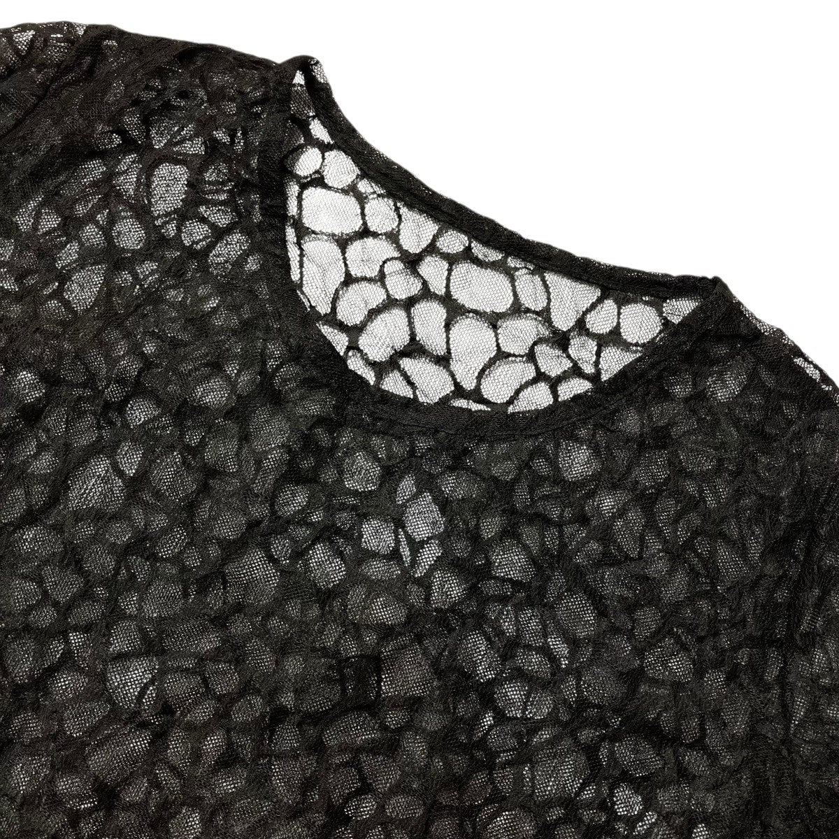 LIMI feu GIRAFFE TULLE SLIM LONG SLEEVE T-SHIRTレースカットソーLP T50 937 古着・中古-3枚目のアイテム画像