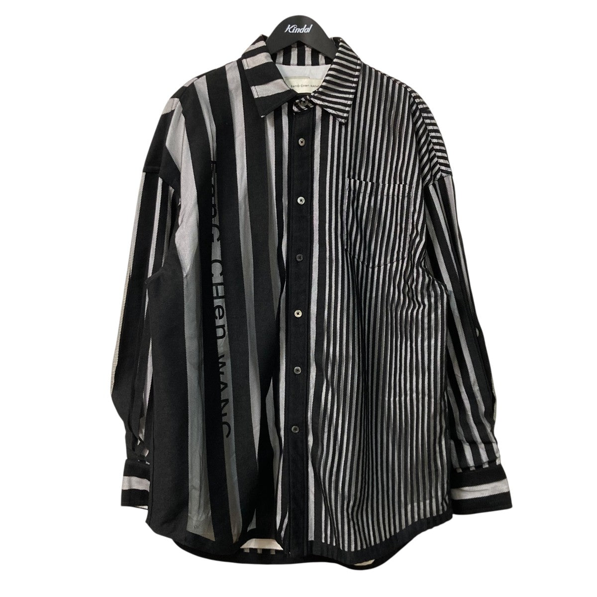 TRANSPARENT STRIPE LOGO SHIRTレイヤードシャツジャケットFS13SHI813