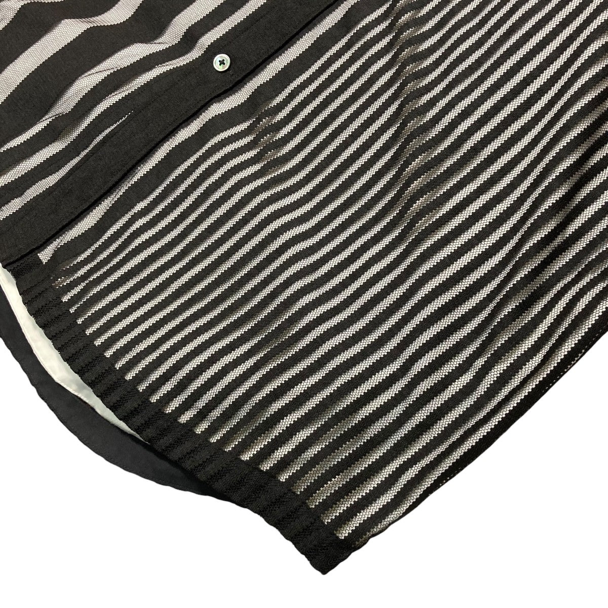 TRANSPARENT STRIPE LOGO SHIRTレイヤードシャツジャケットFS13SHI813