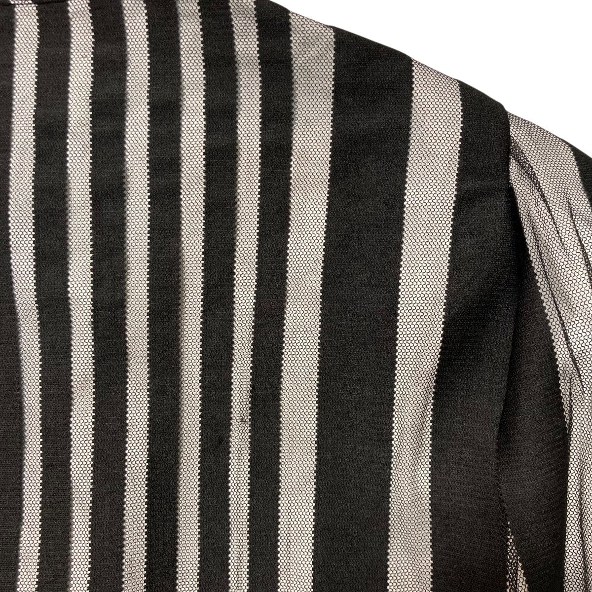 TRANSPARENT STRIPE LOGO SHIRTレイヤードシャツジャケットFS13SHI813