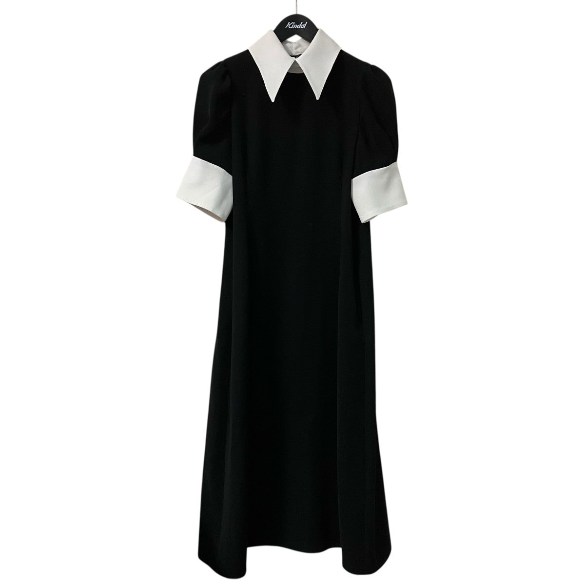 foufou THE DRESSバイカラーパフスリーブワンピースFF231OS10OP 古着・中古-1枚目のアイテム画像