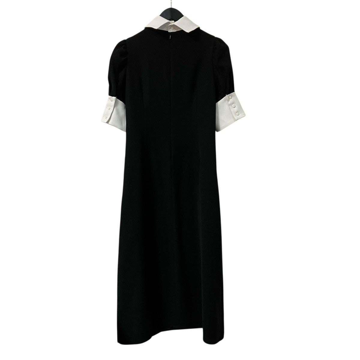 foufou THE DRESSバイカラーパフスリーブワンピースFF231OS10OP 古着・中古-2枚目のアイテム画像