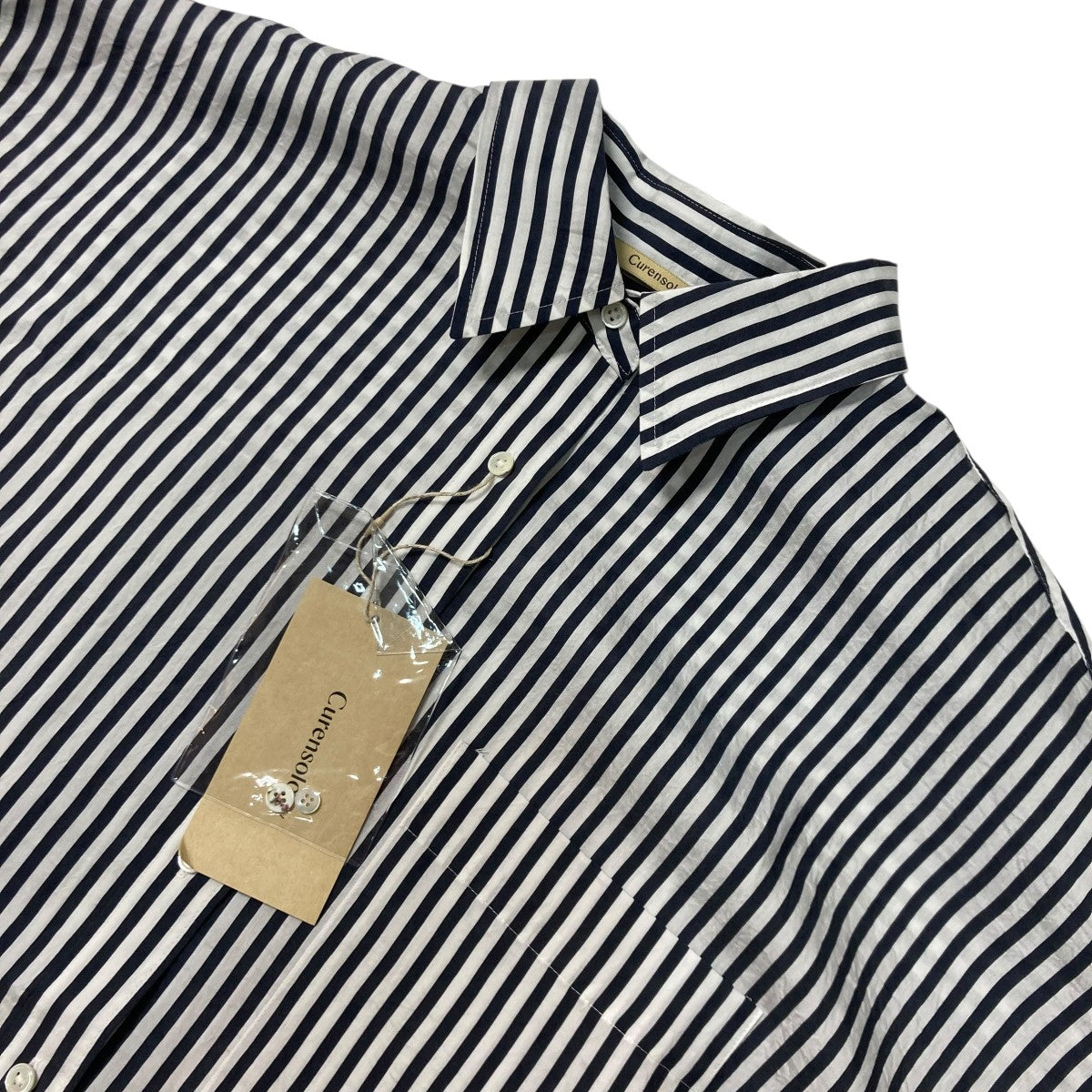Curensology(カレンソロジー) ワッシャーストライプシャツストライプ