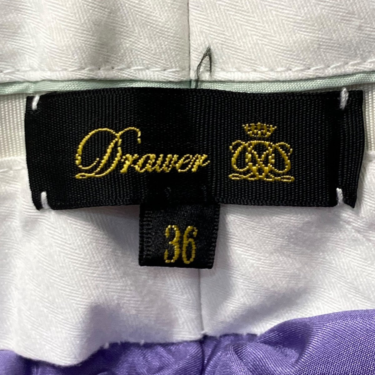 専用‼️新品　ドゥロワー　RESORT1 モヘヤウールフレスコ ベーシックパンツ Drawer(ドゥロワー) ウール フラノ ベーシックパンツスラックス