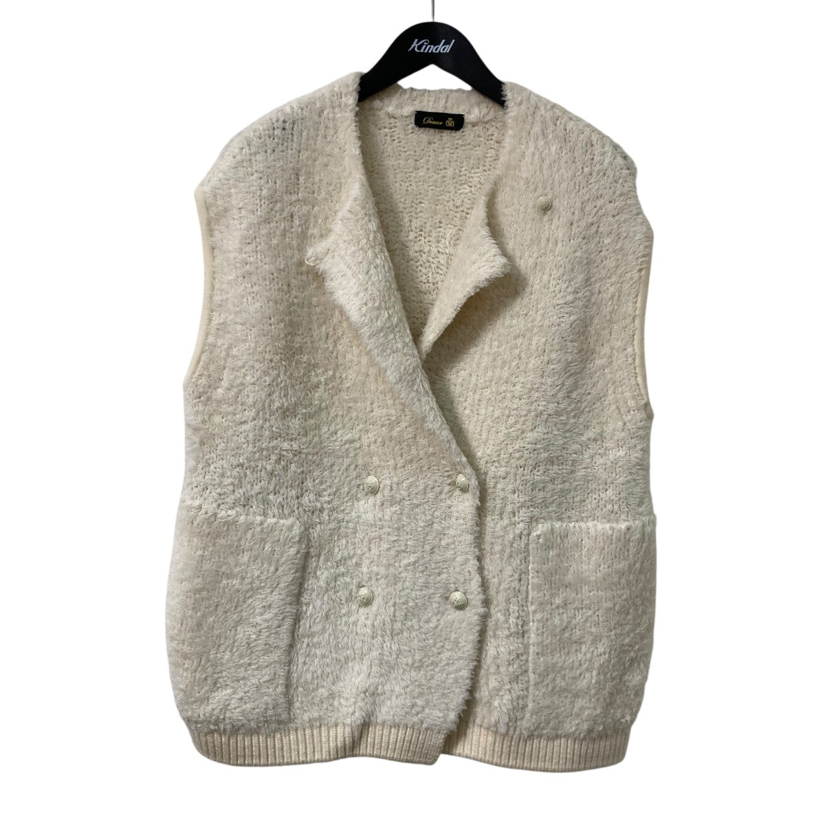 Drawer(ドゥロワー) アルパカ 3Gシャギーニットジレニットベスト6515